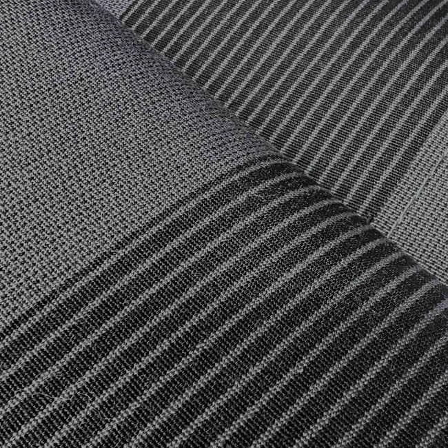 Fabric Replacement for ALEKO Full Cassette Awning - Italian Series - Nero & Grigio Black & Gray Stripe - 10 x 8 Feet