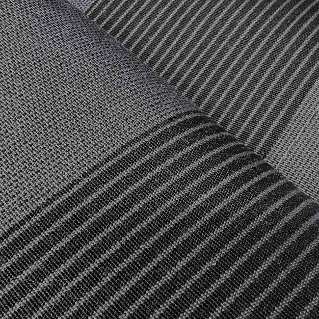 Fabric Replacement for ALEKO Full Cassette Awning - Italian Series - Nero & Grigio Black & Gray Stripe - 12 x 10 Feet