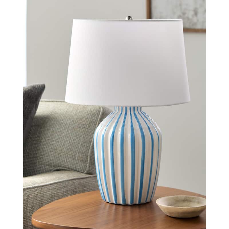 Livabliss Stratos Rustic Accent Table Lamp - Aqua