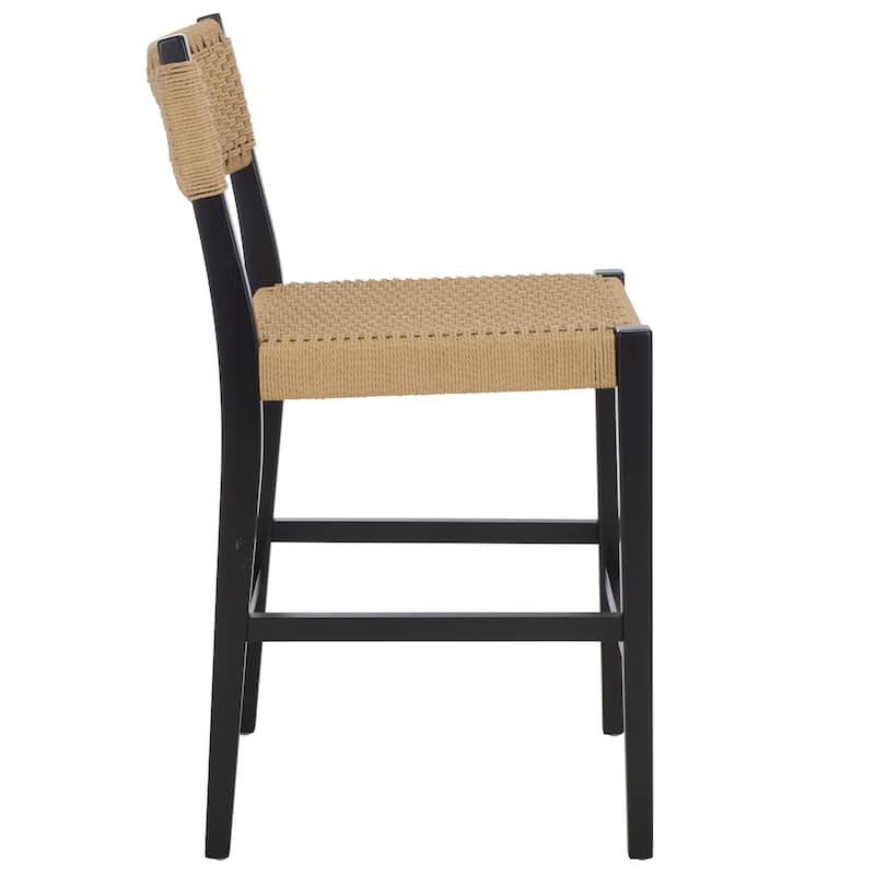 SAFAVIEH Home Dutton Woven Counter Stool - 18"W x 24"D x 37"H