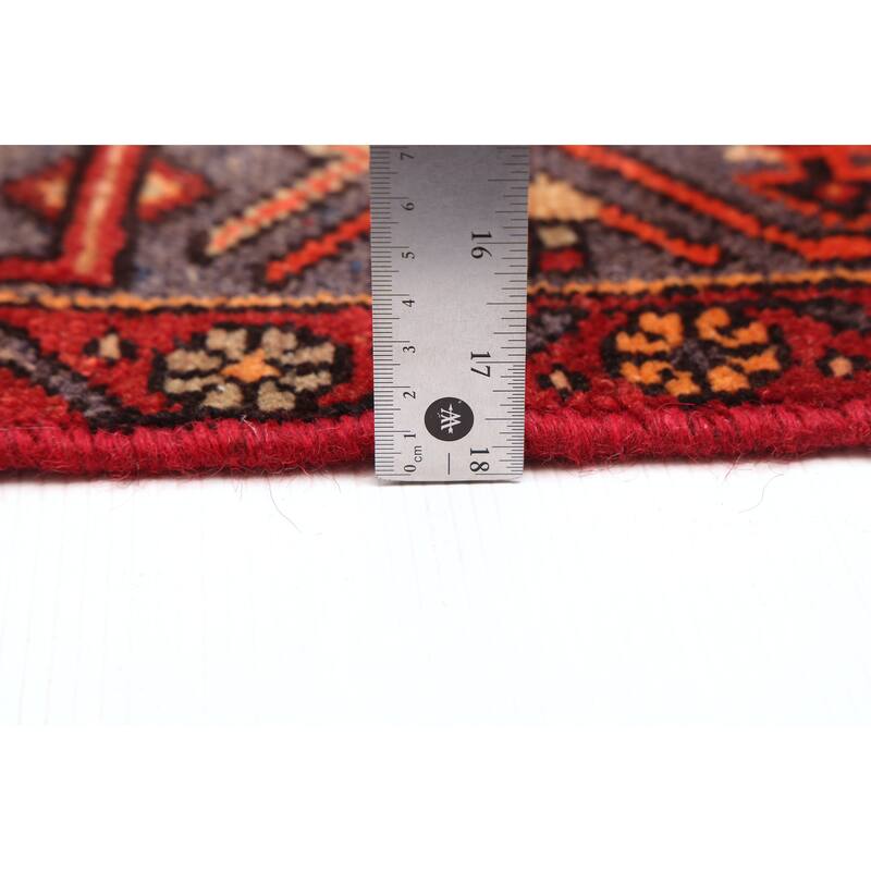 ECARPETGALLERY Hand-knotted Andelz Red Wool Rug - 4'5 x 7'5