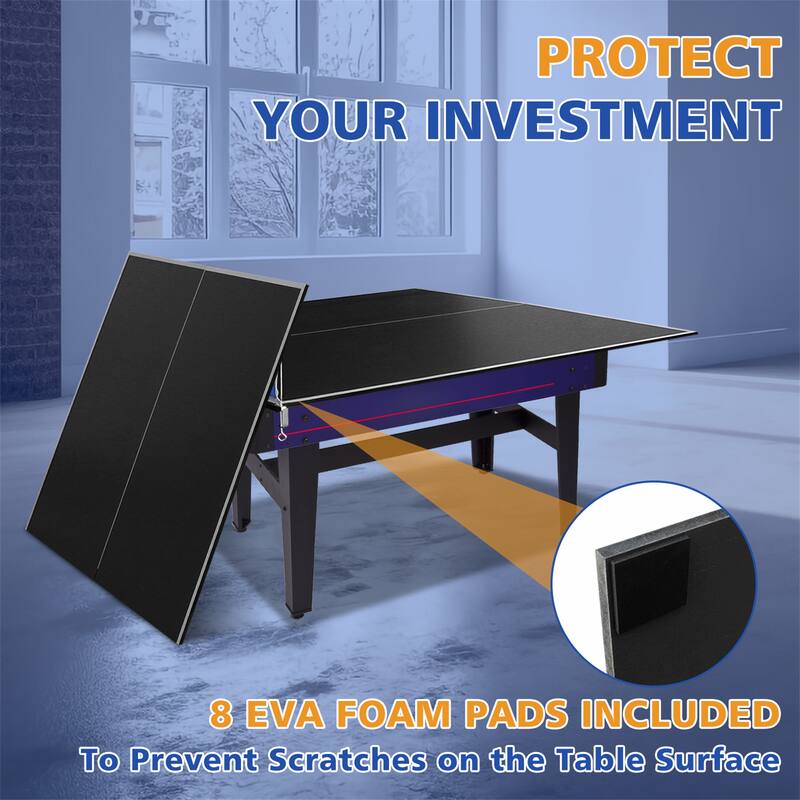 6*3ft Mid-Size Ping Pong Conversion Top Foldable,Table Tennis Table Top
