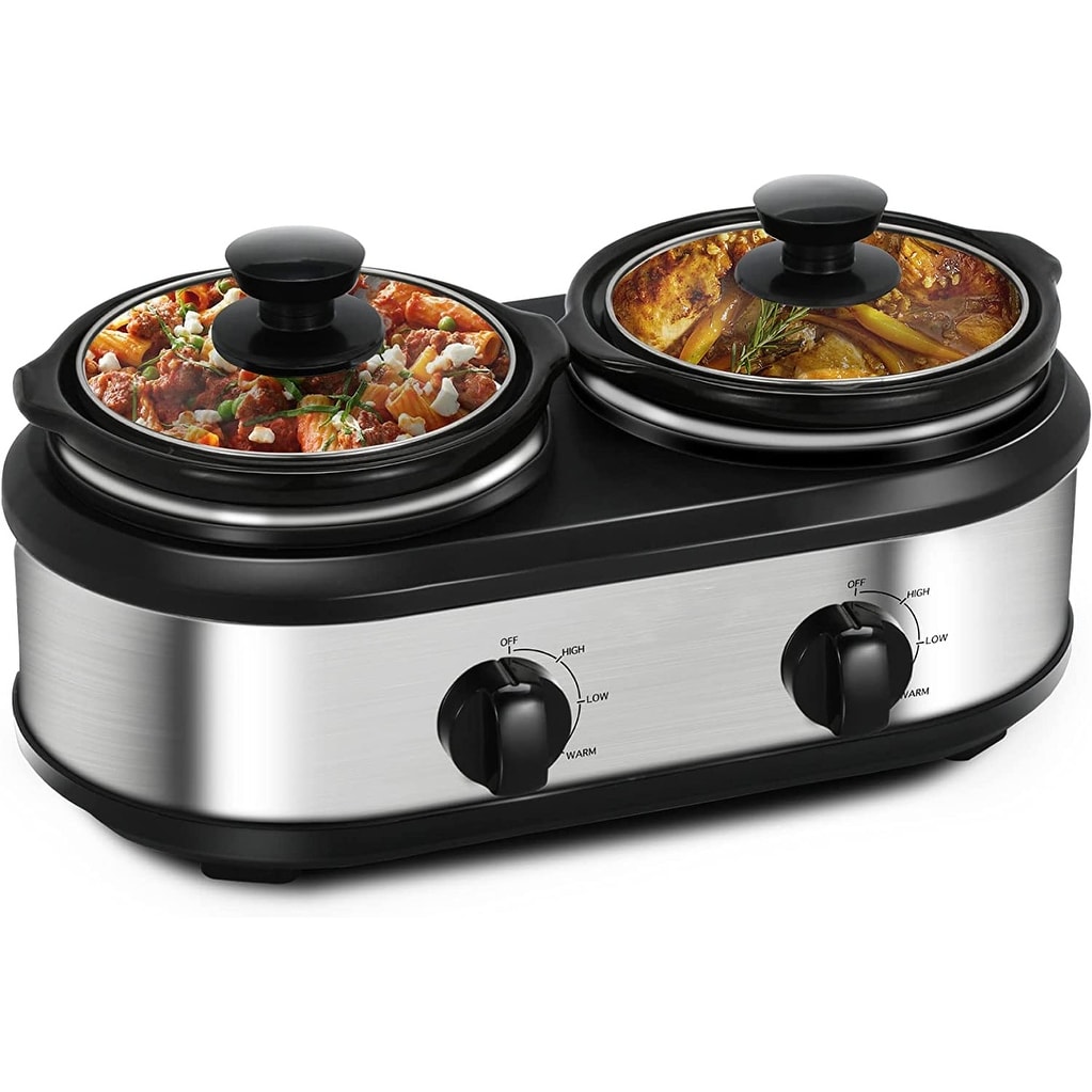 https://ak1.ostkcdn.com/images/products/is/images/direct/278f226a67bdce27105b703fc680426cd2d0ccd6/Dual-Slow-Cooker%2C-Buffet-Servers-and-Warmers-with-2-X-1.25Qt%2C-Tempered-glass-lids-and-Lid-Rests.jpg