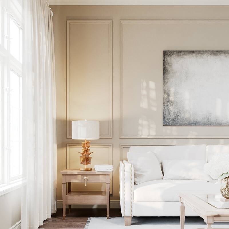 Acroma Demrul Table Lamp with Metal Leaves Rod - 1-light