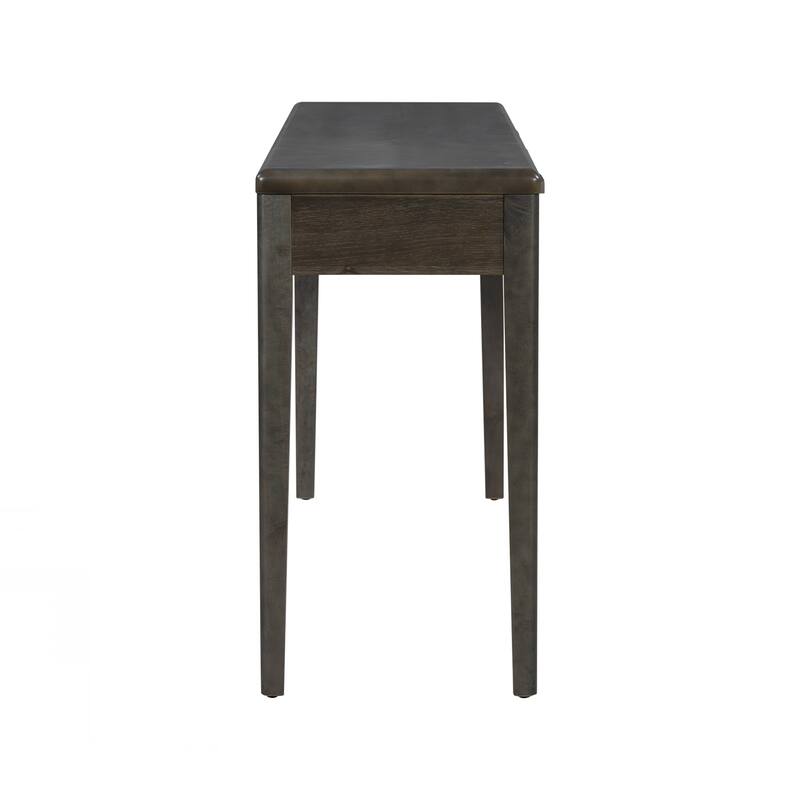 Elegant Console Table with Oak Veneer,Light Luxury Entryway Table with 3 Drawers