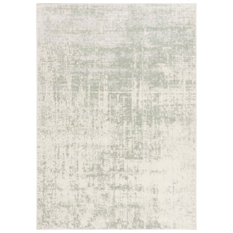 SAFAVIEH Adirondack Guillerma Modern Abstract Distressed Rug - 6' x 9' - Sage/Ivory