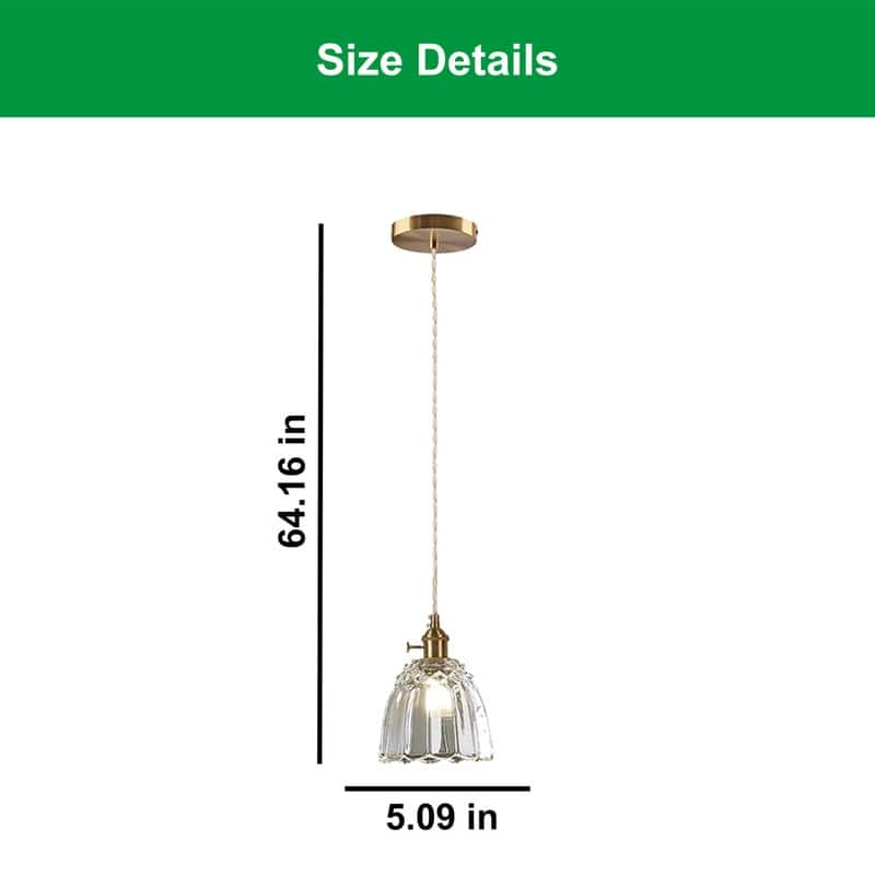5.9 Inch hanging light gold hanging light fixtures glass, metal pendant lights