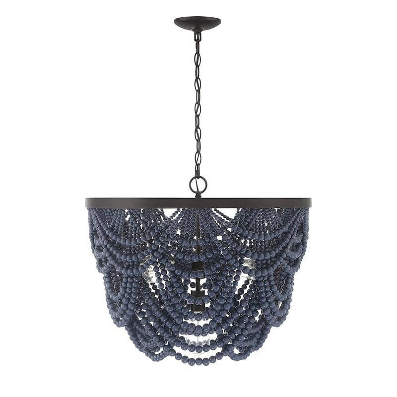 Bellevue SH100101 5 Light 24" Wide Beaded Chandelier