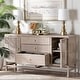 preview thumbnail 23 of 22, Vivan Natural Rattan Storage Cabinet - 3-Drawer Handwoven Wicker Accent Cabinet with Interior Shelving and Elevated Base