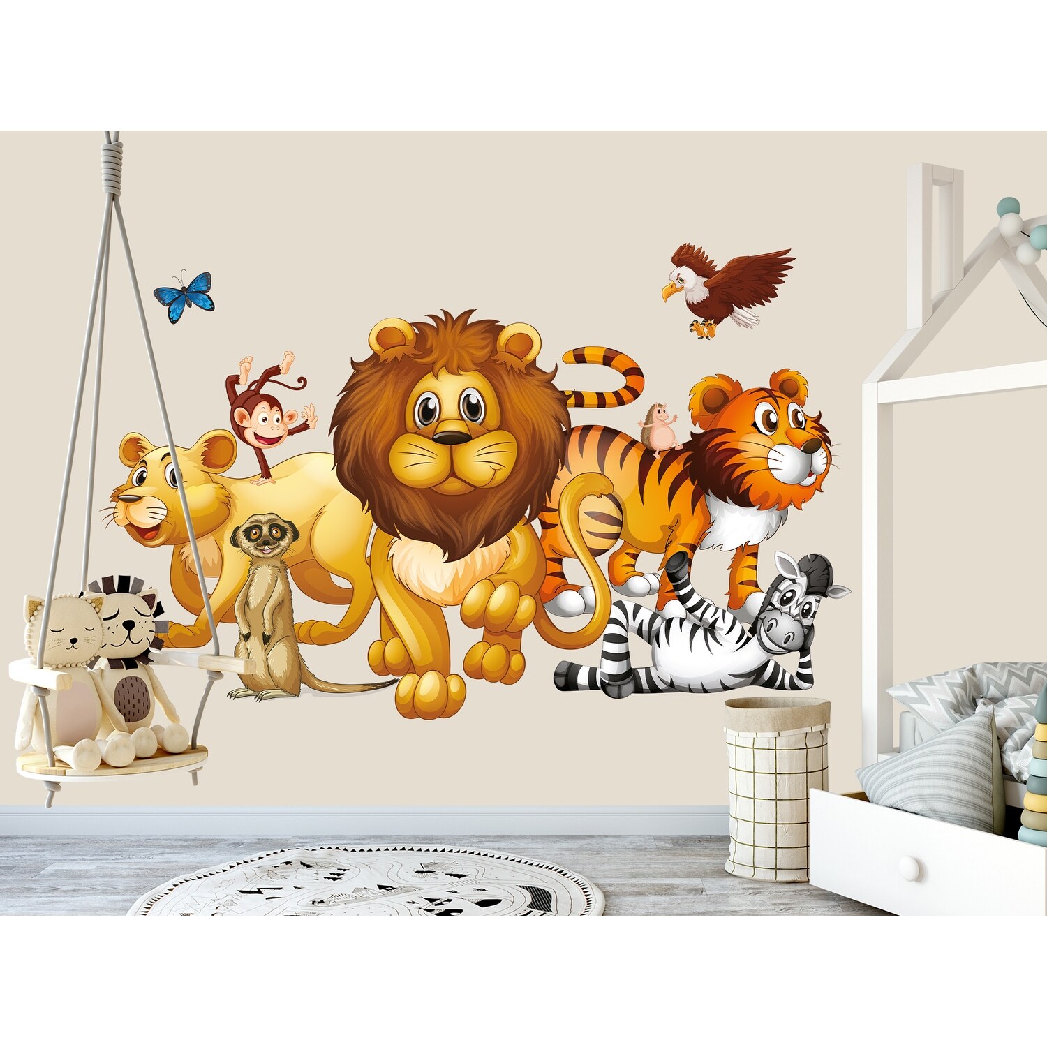Jungle Animals Wall Decal Nursery - Safari Animals-image