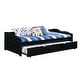 preview thumbnail 6 of 7, Savery Contemporary Wooden 2-Piece Daybed with Trundle by Taylor & Olive Black