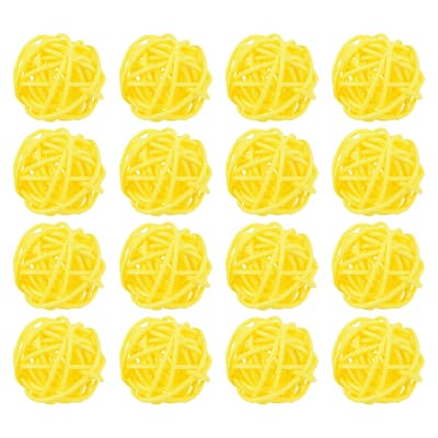 Wicker Rattan Balls 1.2 Inch Rattan Decorative Balls Vase Fillers