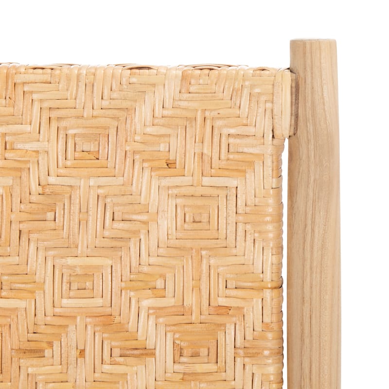 SAFAVIEH Nadine Coastal Rattan Dining Room Chair (Set of 2) - 24.8" x 19.6" L x 15.7" H - 25Wx20Dx35H