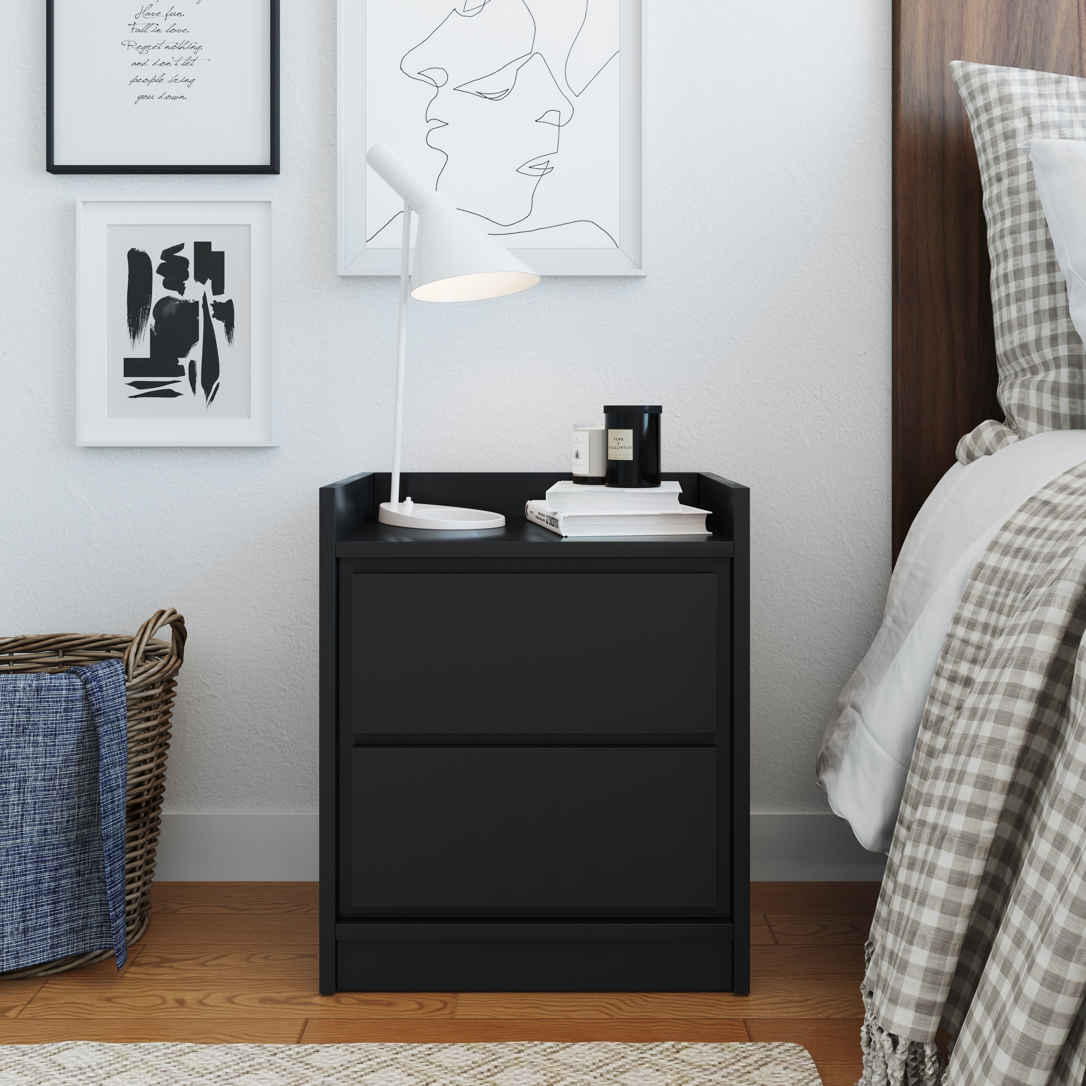 Low modern nightstand sale