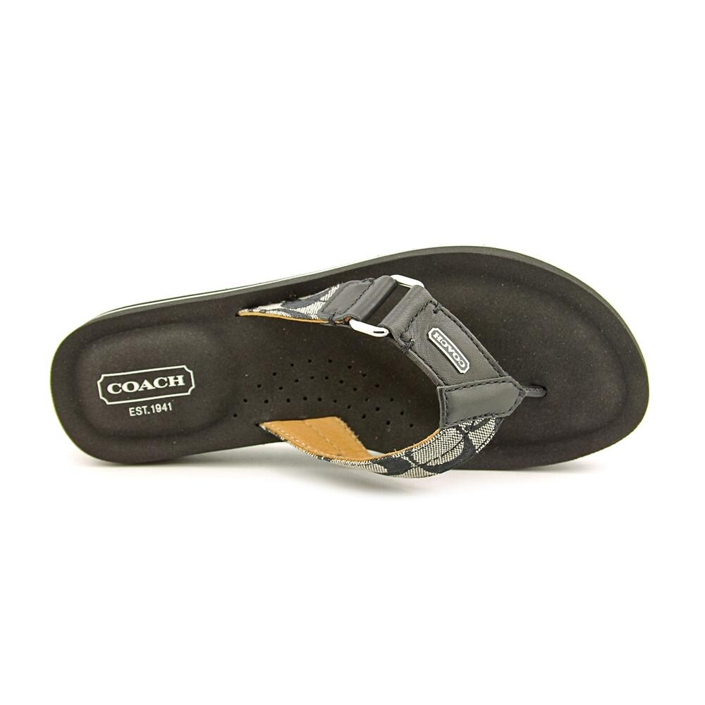 Coach Jada Women Open Toe Leather Black