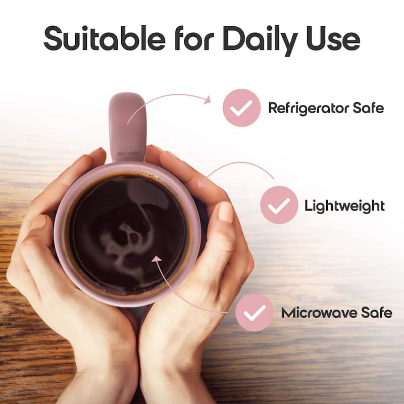 Omniware Teaz Cafe 18 oz Mug with Matte Finish - 3.5" D x 7.75" H