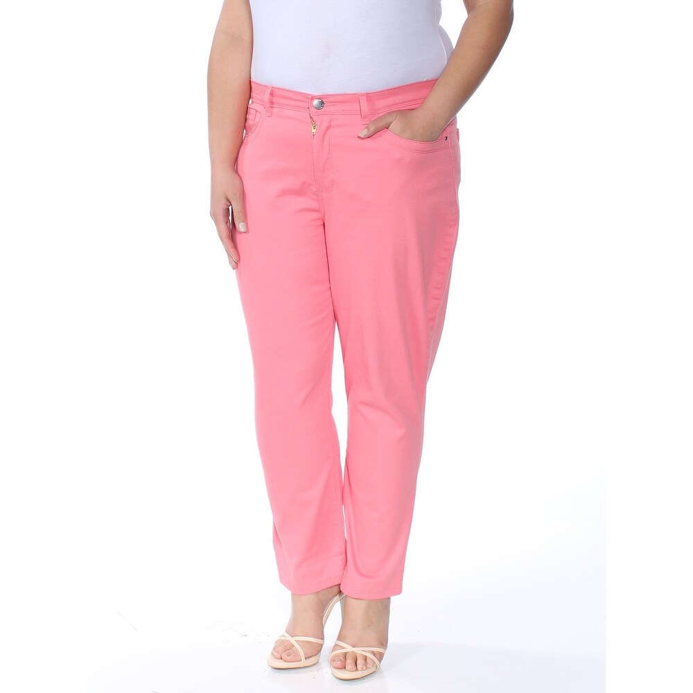 lee pink velvet pants