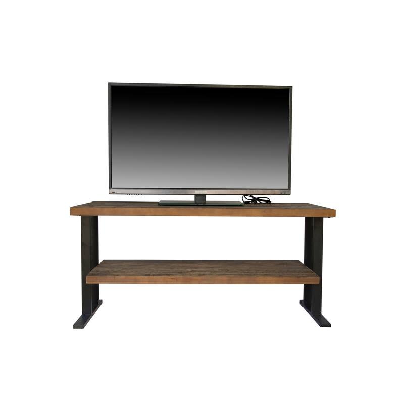 Media Console Table with one shelf to your Home decor, Natural Reclaimed wood