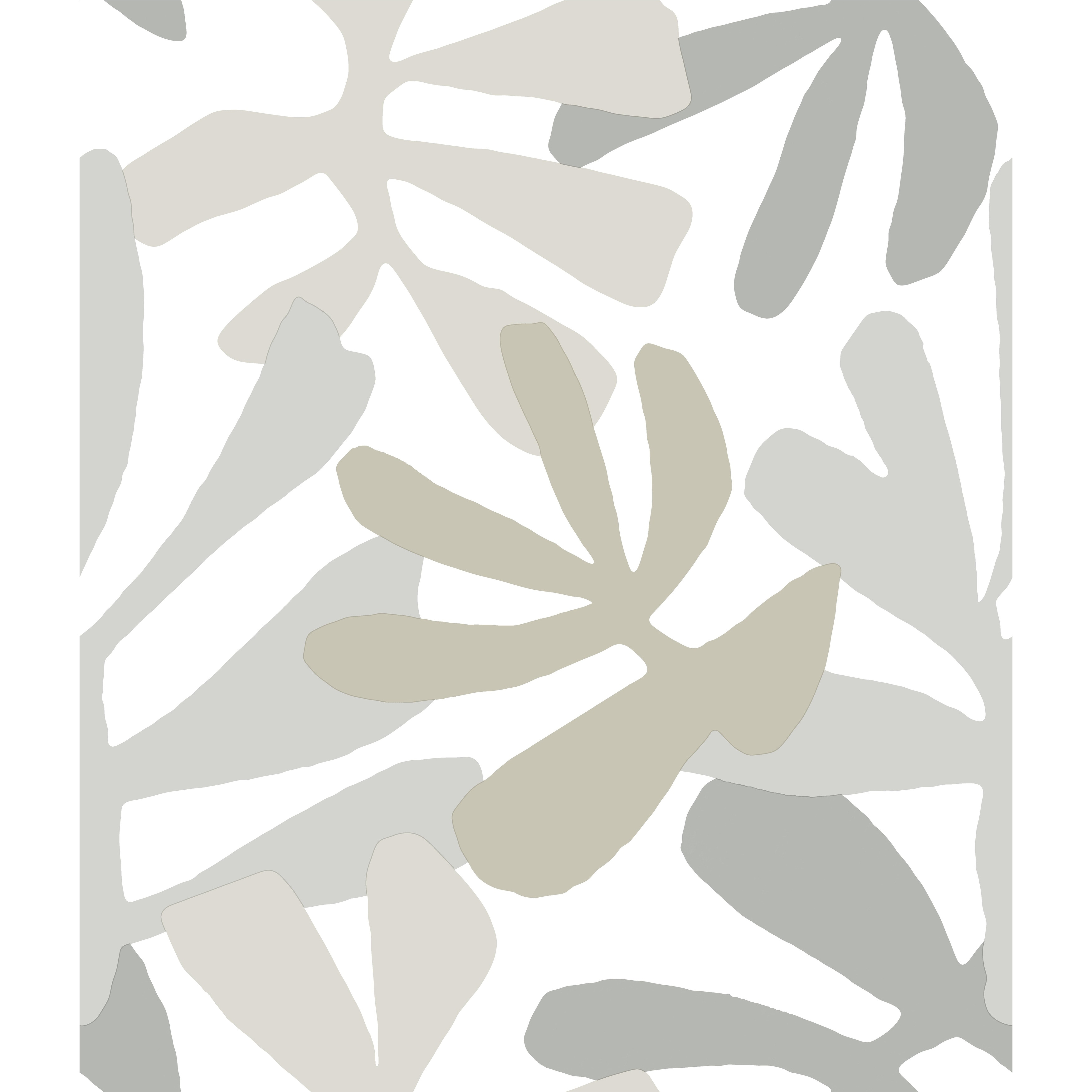 York Wallcoverings Grey and Beige Kinetic Tropical Peel and Stick Wallpaper