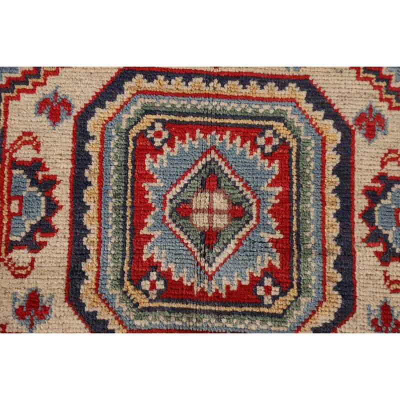 Light Blue Kazak Accent Rug Hand-Knotted Wool Carpet - 3'0"x 5'1"