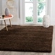 preview thumbnail 156 of 239, SAFAVIEH Santa Monica Shag Einara 2-inch Thick Area Rug 3' x 5' - Brown - Rectangle