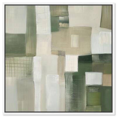 Pale Jade Green II Canvas by Art Remedy