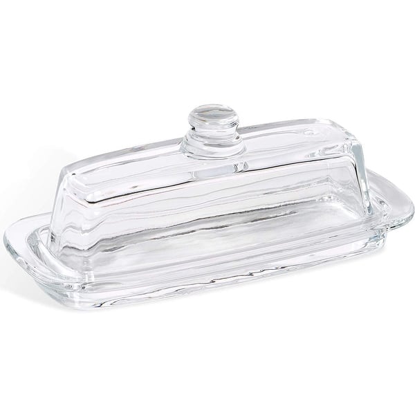 Bezrat 2 PC Crystal French Butter Dish