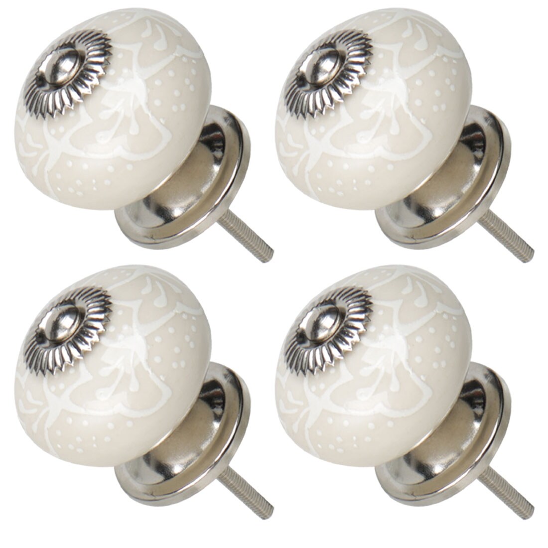 Shop 4pcs Ceramic Knobs Vintage Knob Drawer Round Pull Handle