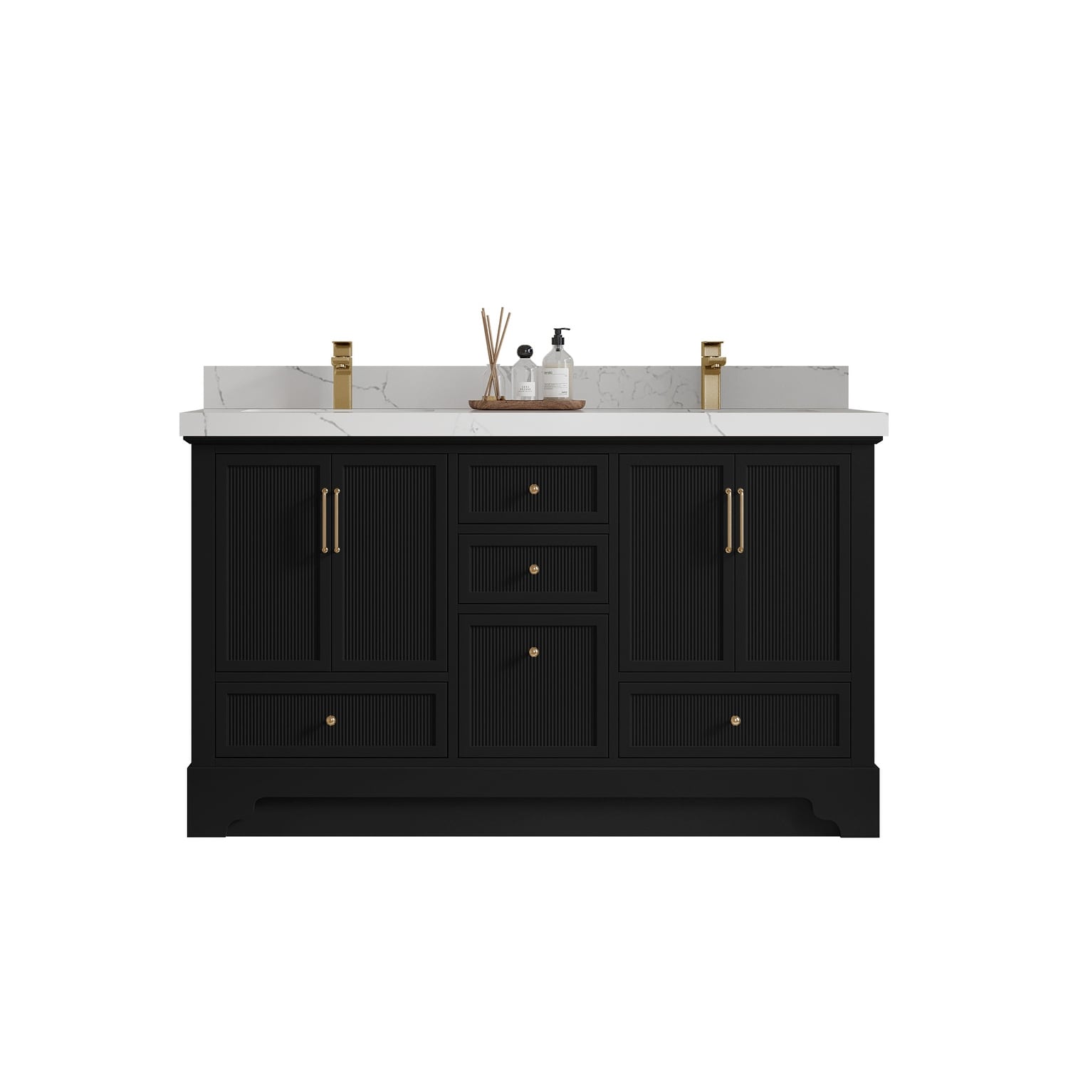 Willow Collections 60 in. W x 22 in. D Alys Double Sink Bathroom Vanity with Countertop