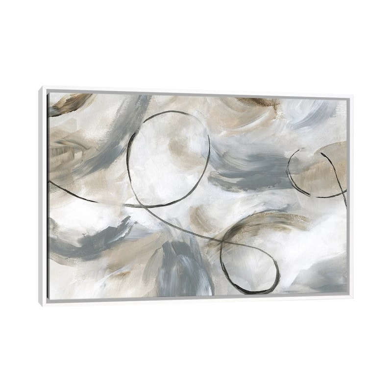 iCanvas "Staccato" by Nan Framed Canvas Print - White - 26x40