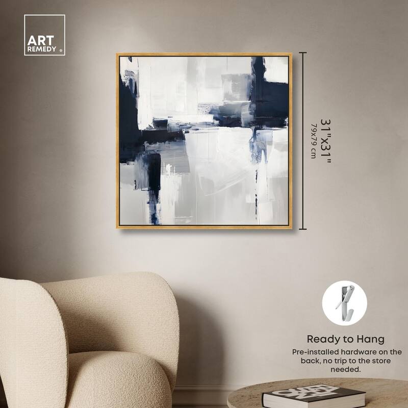 Porcelain Blue on White II Canvas by Art Remedy