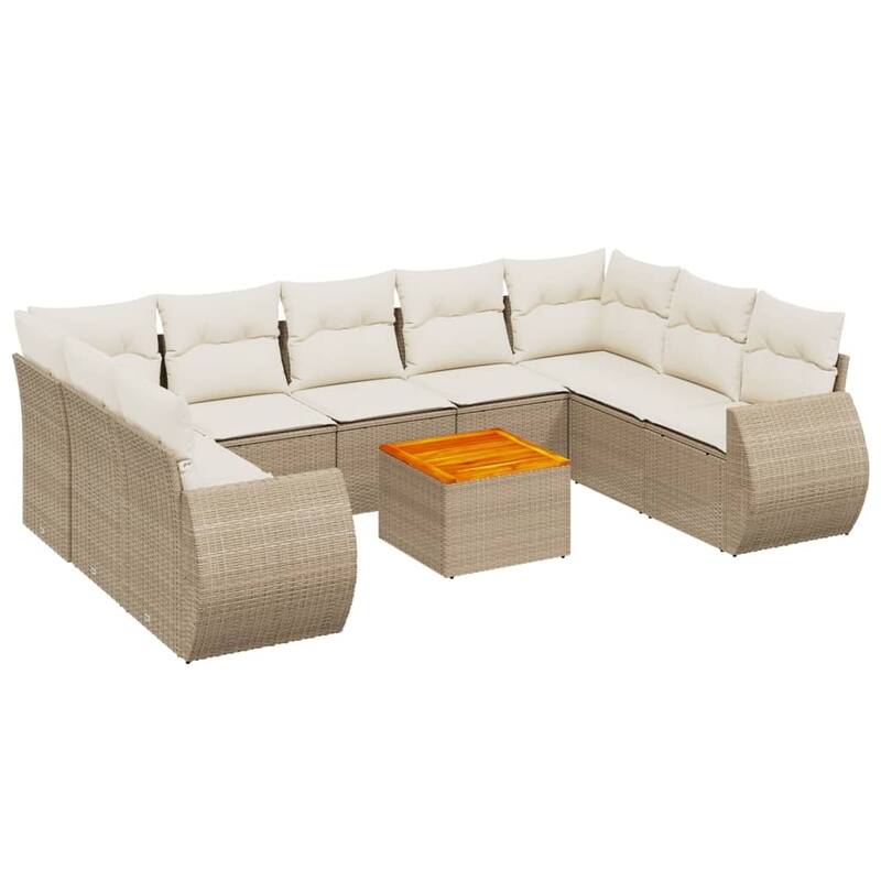 vidaXL Garden Sofa Set Black