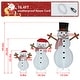 preview thumbnail 3 of 10, VEIKOUS 4 ft. Warm White LED Snowman Family Christmas Holiday Yard Decoration (3-Piece)