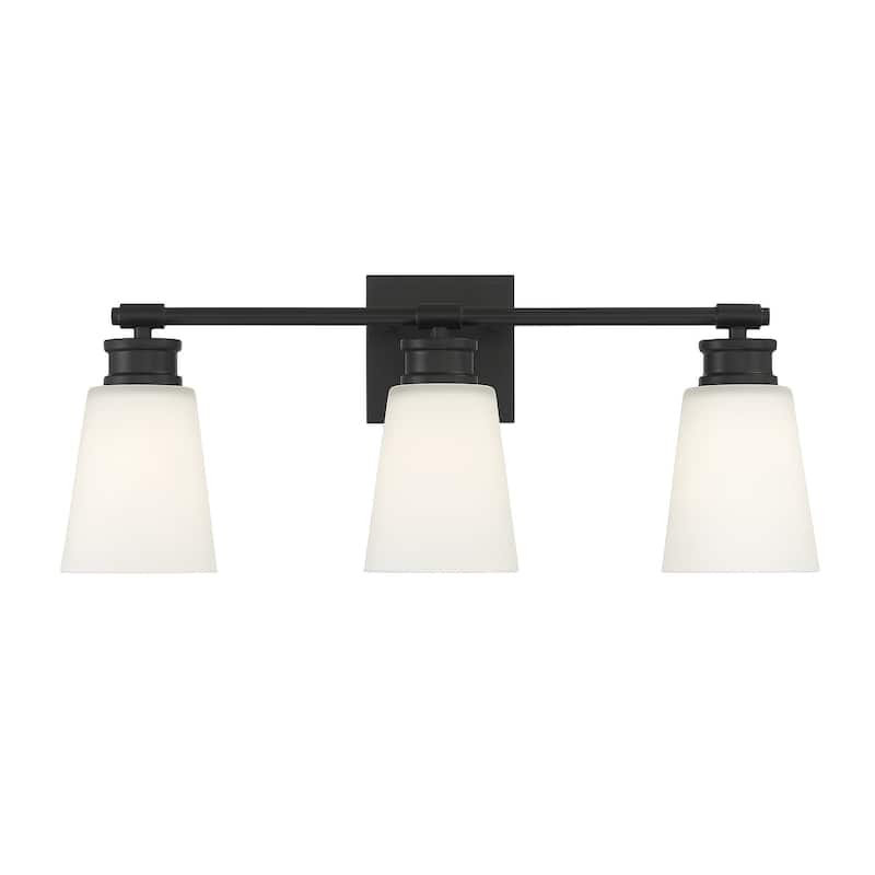 Meridian M80055 3 Light 23" Wide Bathroom Vanity Light - Matte Black