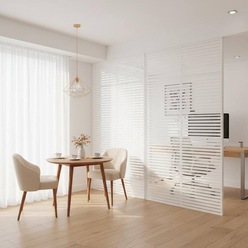 70" H Decorative Metal Garden Fences, Rust-Proof Scroll Design