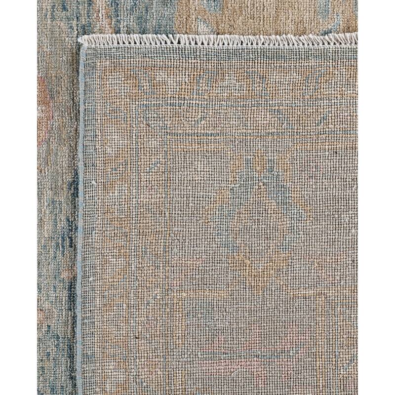Oushak One-of-a-Kind Hand-Knotted Area Rug - Blue - 8' 1" x 10' 1"
