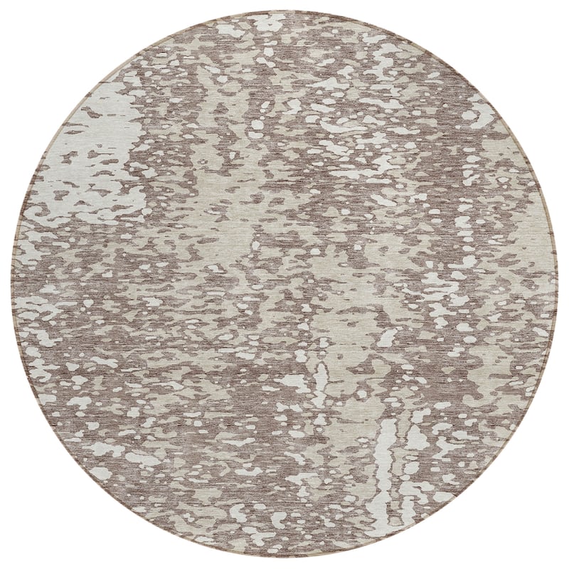 Machine Washable Indoor/ Outdoor Modern Abstract Chantille Rug