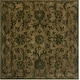 preview thumbnail 40 of 51, SAFAVIEH Handmade Antiquity Arie Traditional Oriental Wool Rug 6' Square - Olive/Green - Square