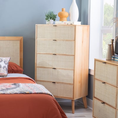 Adelphi Rattan 5-Drawer Chest