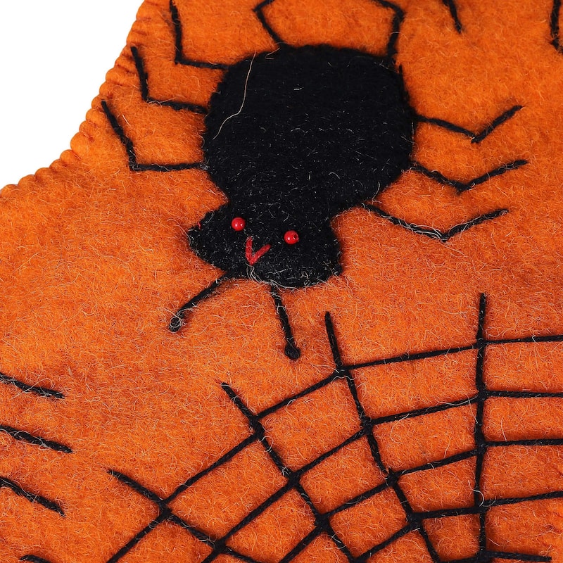 Novica Handmade Spooky Presents Wool Felt Stocking
