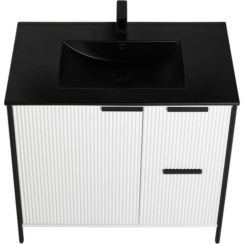 Blossom 36 Inch All Wood Freestanding Bathroom Vanity with Sink