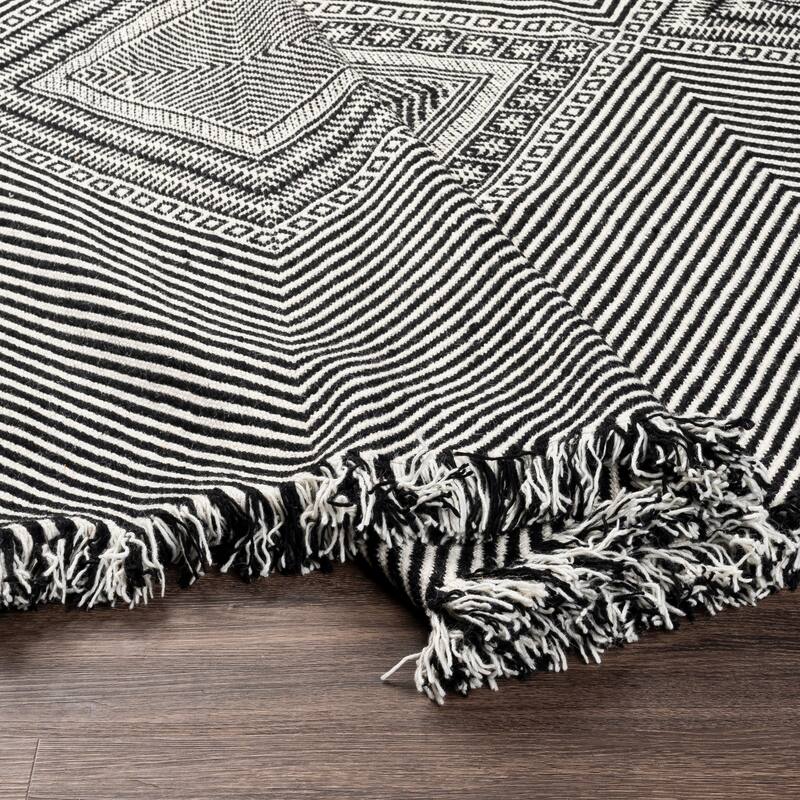 Artistic Weavers Julius Handmade Boho Fringe Cotton Area Rug