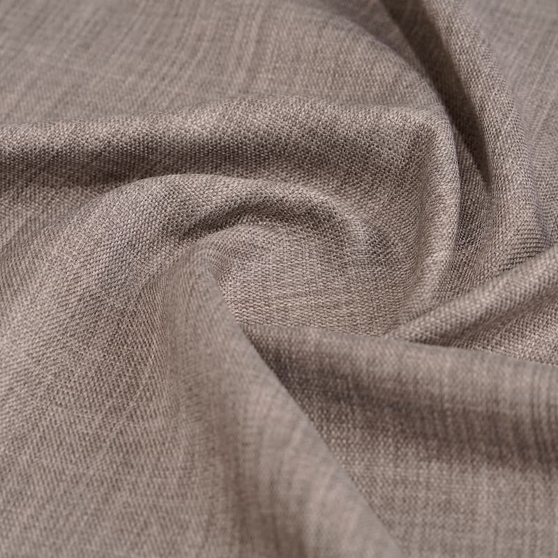 Exclusive Fabrics Textured Faux Linen Room Darkening Curtains for Bedroom & Living Room Curtains (1 Panel)