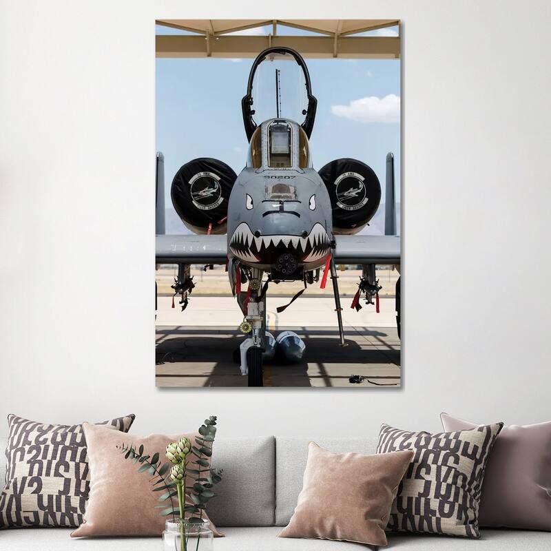 iCanvas "A US Air Force A-10 Thunderbolt II Parked At Davis Monthan Air Force Base" by Rob Edgcumbe Canvas Print