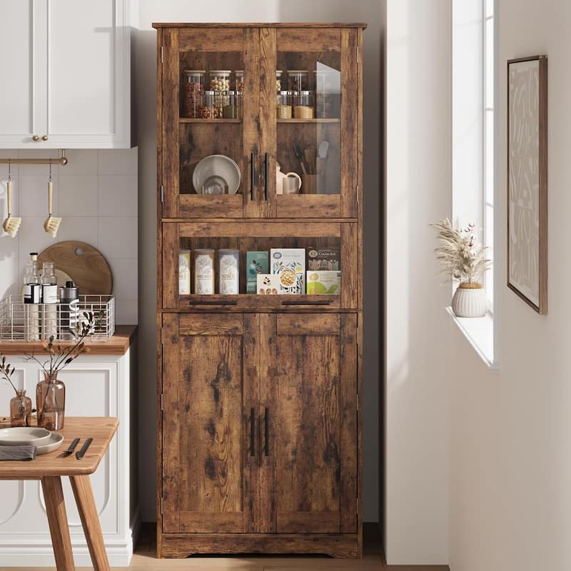 Tall Bathroom Cabinet - Brown