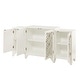 preview thumbnail 4 of 8, Madison Park Verona Cream Quatrefoil Dining Buffet Server