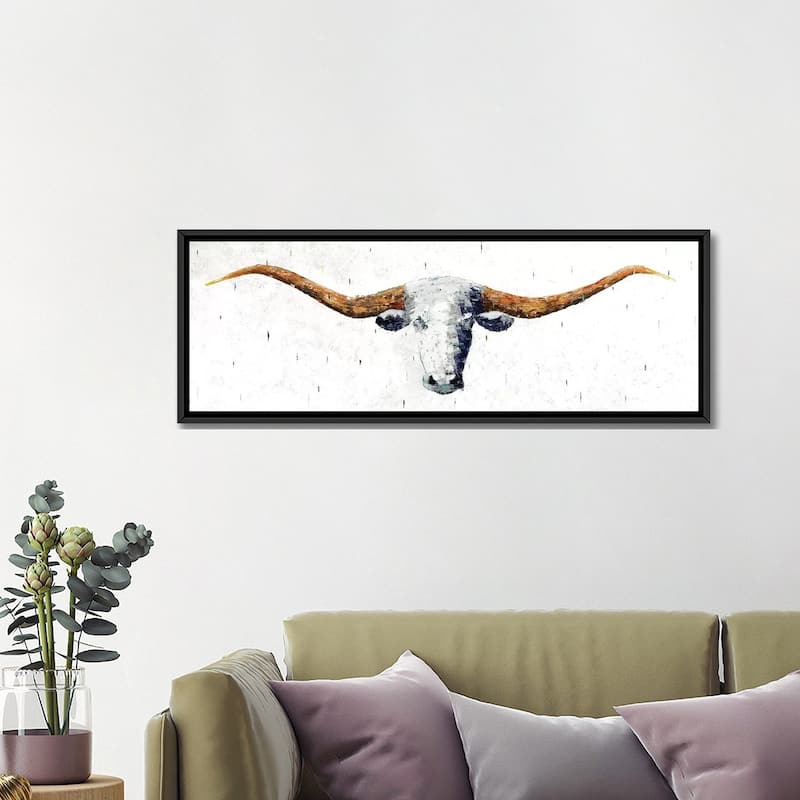 iCanvas "Longhorn" by Marvin Pelkey Framed Canvas Print