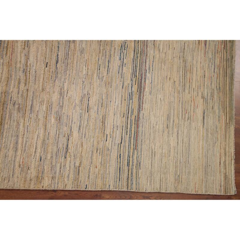 All-Over Gabbeh Kashkoli Oriental Area Rug Hand-knotted Wool Carpet - 4'11" x 6'7"