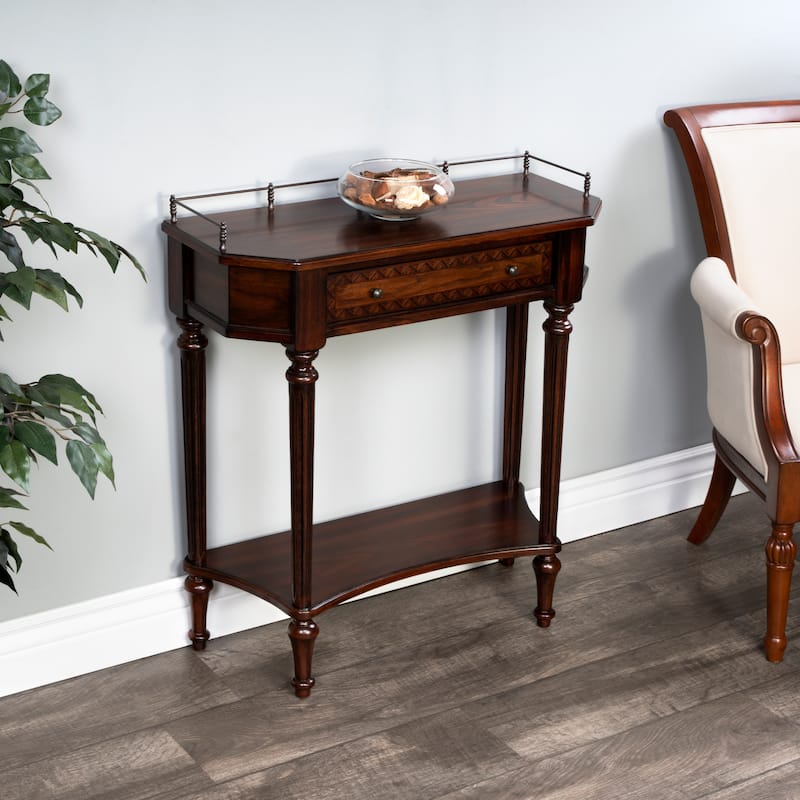 Handmade Butler Charleston Cherry-finished Brown Wood/Veneer Plantation Console Table (China)
