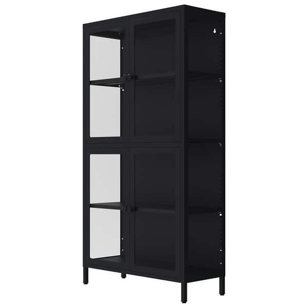 https://ak1.ostkcdn.com/images/products/is/images/direct/279685475e3882611a01dbb975e791c1a3bafe67/Glass-Door-Storage-Cabinet-with-Adjustable-Shelves-Steel-Sideboard.jpg?impolicy=medium